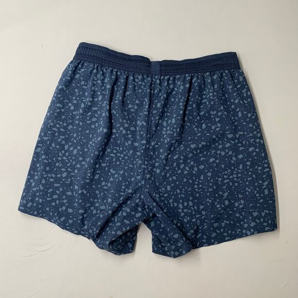Ten Thousand Men Session Shorts M Blue Spot Pattern Active Gym Lined Train 5" - Picture 8 of 9